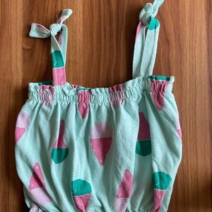 NWOT Zara 2-3Y Ice Cream Terry Cloth Tank
